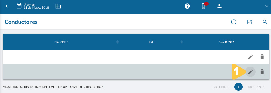 Adicionar Conductores