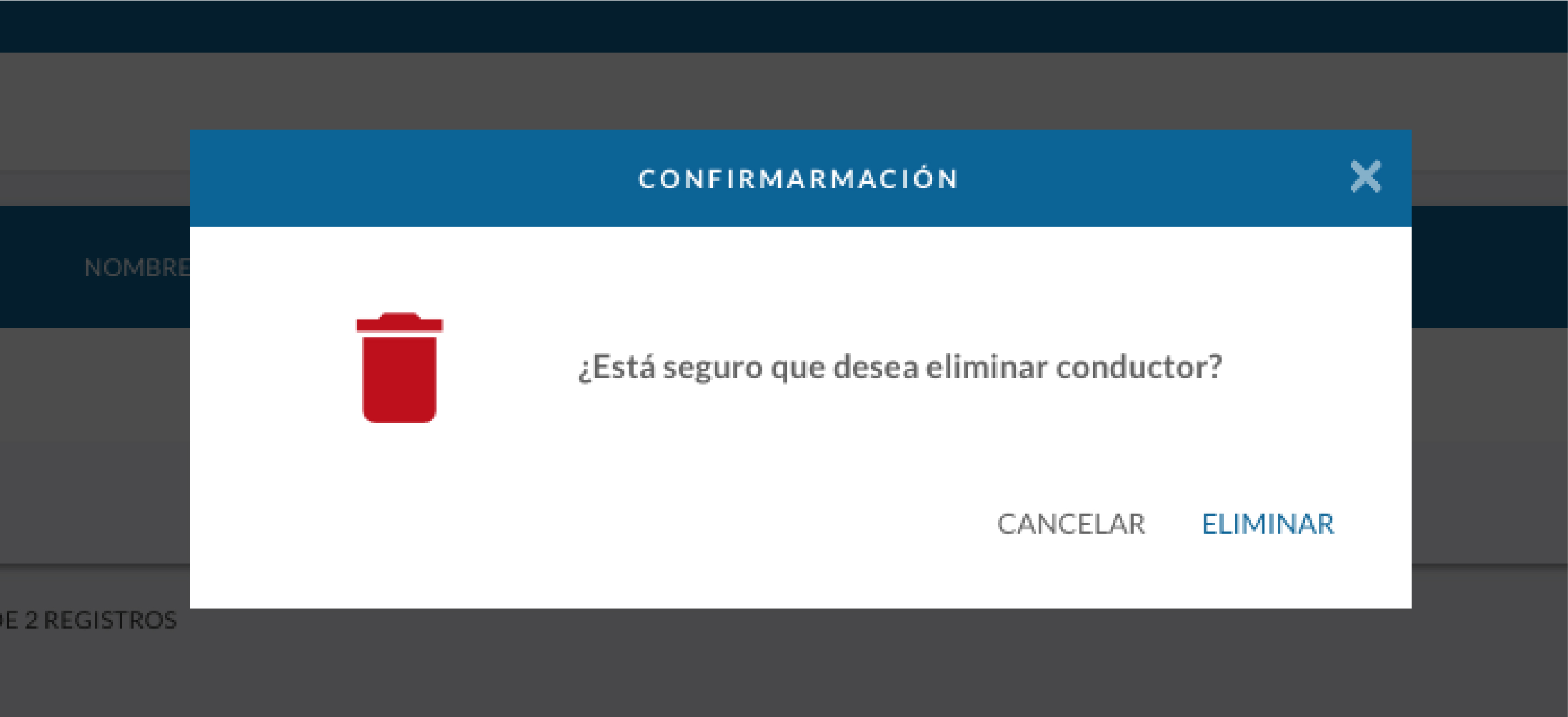 Eliminar Conductor