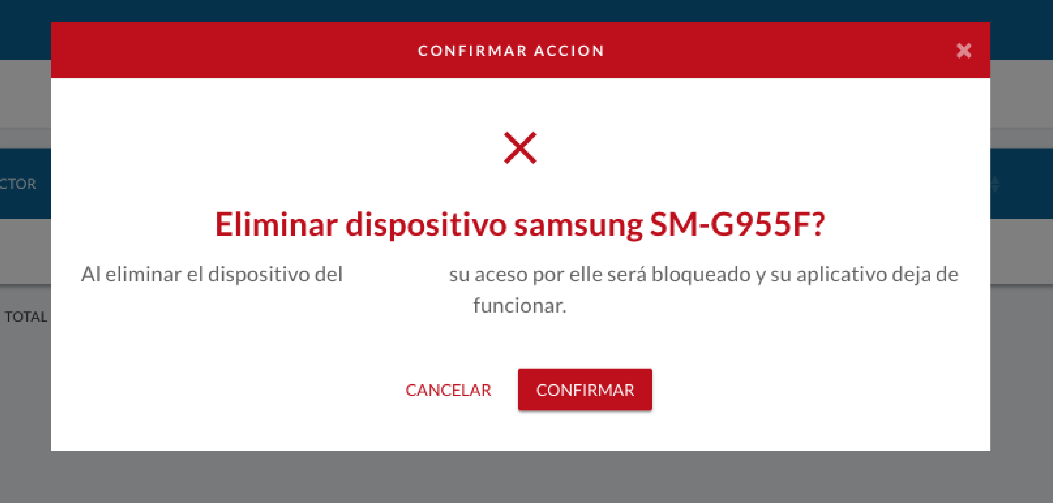 Eliminaar Dispositivo
