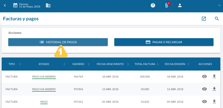 Facturas Bajadas